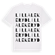 White t-shirt med Lilla Lekeryd ordlek t-shirt