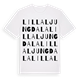 White t-shirt med Lilla Ljungdala ordlek t-shirt