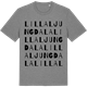 Mid Heather Gray t-shirt med Lilla Ljungdala ordlek t-shirt