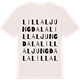 Vintage White t-shirt med Lilla Ljungdala ordlek t-shirt