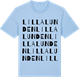 Blue Soul t-shirt med Lilla Lunden ordlek t-shirt
