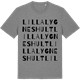 Mid Heather Gray t-shirt med Lilla Lygneshult ordlek t-shirt