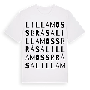 Lilla Mossbråsa ordlek t-shirt – ekologisk bomull t-shirt från Pinshirt