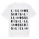 Lilla Mossbråsa ordlek t-shirt