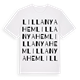 Lilla Nyahem ordlek t-shirt