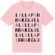Pink Cotton t-shirt med Lilla Pinnarekulla ordlek t-shirt