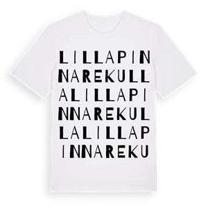 Lilla Pinnarekulla ordlek t-shirt – ekologisk bomull t-shirt från Pinshirt