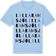 Blue Soul t-shirt med Lilla Ramsjö ordlek t-shirt