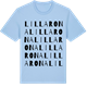 Blue Soul t-shirt med Lilla Rona ordlek t-shirt