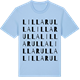 Blue Soul t-shirt med Lilla Rulla ordlek t-shirt
