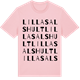 Pink Cotton t-shirt med Lilla Salshult ordlek t-shirt