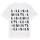 White t-shirt med Lilla Salshult ordlek t-shirt