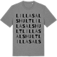 Mid Heather Gray t-shirt med Lilla Salshult ordlek t-shirt
