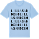 Blue Soul t-shirt med Lilla Sandebo ordlek t-shirt