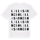 Lilla Sandebo ordlek t-shirt