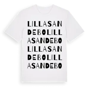 Lilla Sandebo ordlek t-shirt – ekologisk bomull t-shirt från Pinshirt