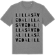Mid Heather Gray t-shirt med Lilla Säveda ordlek t-shirt