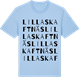 Blue Soul t-shirt med Lilla Skaftnäs ordlek t-shirt