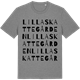 Mid Heather Gray t-shirt med Lilla Skattegården ordlek t-shirt