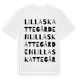 White t-shirt med Lilla Skattegården ordlek t-shirt