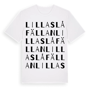 Lilla Slåfällan ordlek t-shirt – ekologisk bomull t-shirt från Pinshirt