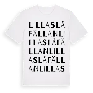 Lilla Slåfällan ordlek t-shirt – ekologisk bomull t-shirt från Pinshirt