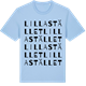 Blue Soul t-shirt med Lilla Stället ordlek t-shirt