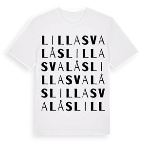 Lilla Svalås ordlek t-shirt – ekologisk bomull t-shirt från Pinshirt