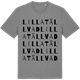 Mid Heather Gray t-shirt med Lilla Tällvad ordlek t-shirt