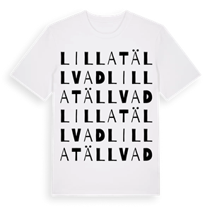 Lilla Tällvad ordlek t-shirt – ekologisk bomull t-shirt från Pinshirt