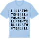 Blue Soul t-shirt med Lilla Tomten ordlek t-shirt