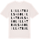 Vintage White t-shirt med Lilla Trulsabo ordlek t-shirt