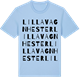 Blue Soul t-shirt med Lilla Vagnhester ordlek t-shirt