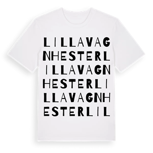 Lilla Vagnhester ordlek t-shirt – ekologisk bomull t-shirt från Pinshirt
