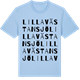 Blue Soul t-shirt med Lilla Västansjö ordlek t-shirt
