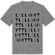 Mid Heather Gray t-shirt med Lillahytt ordlek t-shirt