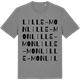 Mid Heather Gray t-shirt med Lille-Mon ordlek t-shirt