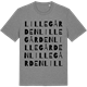 Mid Heather Gray t-shirt med Lillegården ordlek t-shirt