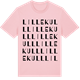 Pink Cotton t-shirt med Lillekull ordlek t-shirt