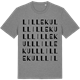 Mid Heather Gray t-shirt med Lillekull ordlek t-shirt