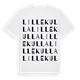 White t-shirt med Lillekulla ordlek t-shirt