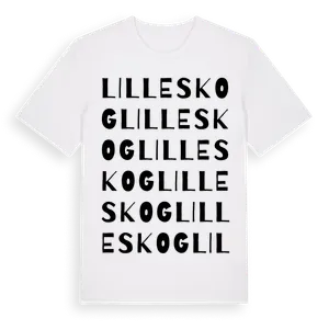 Lilleskog ordlek t-shirt – ekologisk bomull t-shirt från Pinshirt