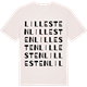 Vintage White t-shirt med Lillesten ordlek t-shirt