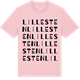 Pink Cotton t-shirt med Lillesten ordlek t-shirt