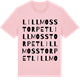 Pink Cotton t-shirt med Lillmosstorpet ordlek t-shirt