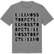 Mid Heather Gray t-shirt med Lillmosstorpet ordlek t-shirt