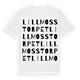 Lillmosstorpet ordlek t-shirt