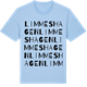 Blue Soul t-shirt med Limmeshagen ordlek t-shirt