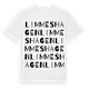 Limmeshagen ordlek t-shirt
