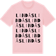 Pink Cotton t-shirt med Lindås ordlek t-shirt